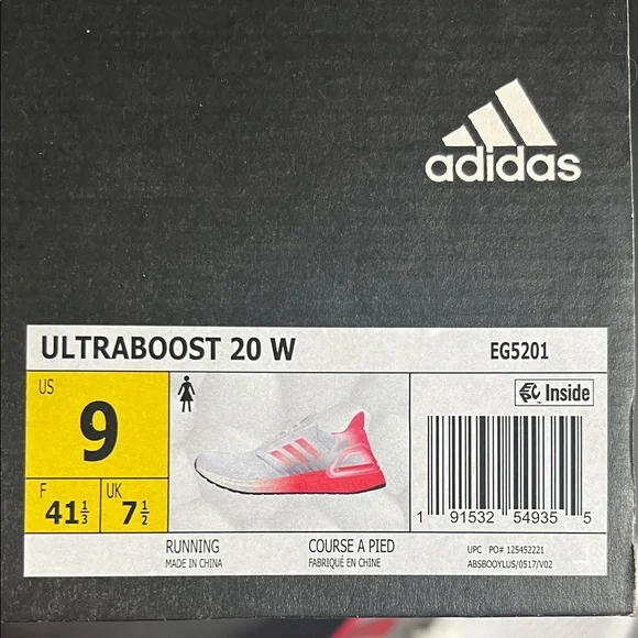 Adidas ULTRABOOST 20 Womens size 9 running sneakers - Picture 10 of 10